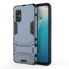 For Vivo V17 (India) Shockproof PC + TPU Protective Case with Invisible Holder(Navy Blue) - 1