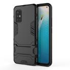 For Vivo V17 (India) Shockproof PC + TPU Protective Case with Invisible Holder(Black) - 1