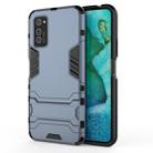 For Huawei Honor V30 Shockproof PC + TPU Protective Case with Invisible Holder(Navy Blue) - 1