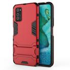 For Huawei Honor V30 Shockproof PC + TPU Protective Case with Invisible Holder(Red) - 1