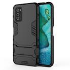 For Huawei Honor V30 Pro Shockproof PC + TPU Protective Case with Invisible Holder(Black) - 1