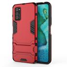 For Huawei Honor V30 Pro Shockproof PC + TPU Protective Case with Invisible Holder(Red) - 1