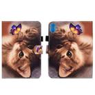 For Lenovo Legion Y700 Colored Drawing Smart Leather Tablet Case(Butterfly Cat) - 1