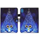 For Lenovo Legion Y700 Colored Drawing Smart Leather Tablet Case(Night Sky Owl) - 1