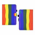 For Lenovo Legion Y700 Colored Drawing Smart Leather Tablet Case(Rainbow) - 1