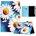 For Samsung Galaxy Tab S8 / S7 Colored Drawing Smart Leather Tablet Case(Sunflower) - 1