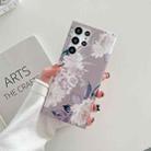 For Samsung Galaxy S22 5G Laser Flower TPU Phone Case(Watercolor Pink Flower) - 1