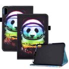 For Lenovo Legion Y700 Colored Drawing Elastic Band Smart Leather Tablet Case(Space Bear) - 1