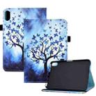 For Lenovo Legion Y700 Colored Drawing Elastic Band Smart Leather Tablet Case(Butterfly Tree) - 1
