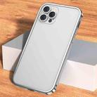 For iPhone 12 Pro Max Lens Protector Lock Buckle Case(Silver) - 1