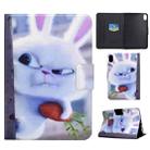 For Lenovo Legion Y700 Electric Pressed Smart Leather Tablet Case(White Rabbit) - 1