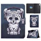 For Lenovo Legion Y700 Electric Pressed Smart Leather Tablet Case(Music Leopard) - 1