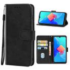 Leather Phone Case For Tecno Spark 8C(Black) - 1