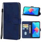 Leather Phone Case For Tecno Spark 8C(Blue) - 1