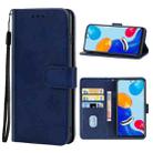 Leather Phone Case For Xiaomi Redmi Note 11 Global(Blue) - 1
