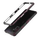 For Xiaomi Redmi K50 Gaming Aurora Lens Protector + Metal Frame Phone Case(Black Red) - 1