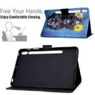 For Samsung Galaxy Tab S8 / S7 Electric Pressed Smart Leather Tablet Case(Chimpanzee) - 4