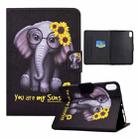 For Lenovo Legion Y700 Electric Pressed Smart Leather Tablet Case(Chrysanthemum Elephant) - 1