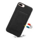 For iPhone 7 Plus / 8 Plus Denior V3 Luxury Car Cowhide Leather Protective Case with Holder & Card Slot(Black) - 1