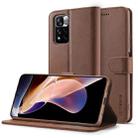 For Xiaomi Redmi Note 11 Pro+ 5G International Version LC.IMEEKE Calf Texture Leather Phone Case(Brown) - 1