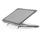 TPU + PC Two-color Anti-fall Laptop Protective Case For MacBook Pro 16.2 inch A2485 2021(Grey) - 1