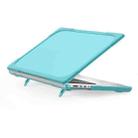 TPU + PC Two-color Anti-fall Laptop Protective Case For MacBook Pro 16.2 inch A2485 2021(Light Blue) - 1