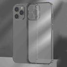 For iPhone 12 Pro Frosted TPU + Glass Phone Case(Transparent Black) - 1