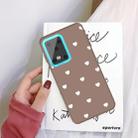 For Galaxy S20 Ultra Multi Love Heart Pattern Frosted TPU Protective Case(Khaki) - 1