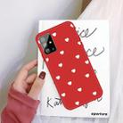 For Galaxy S20 Multi Love Heart Pattern Frosted TPU Protective Case(Red) - 1