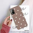 For Galaxy S20 Multi Love Heart Pattern Frosted TPU Protective Case(Khaki) - 1