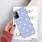 For Galaxy S20 Multi Love Heart Pattern Frosted TPU Protective Case(Light Purple) - 1