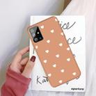 For Galaxy S20 Multi Love Heart Pattern Frosted TPU Protective Case(Coral Orange) - 1