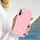 For Galaxy Note10+ Multi Love Heart Pattern Frosted TPU Protective Case(Pink) - 5