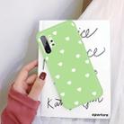 For Galaxy Note10+ Multi Love Heart Pattern Frosted TPU Protective Case(Green) - 1