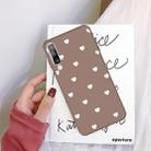 For Galaxy A50 Multi Love Heart Pattern Frosted TPU Protective Case(Khaki) - 1