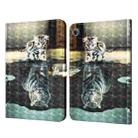 For Huawei Matepad T8 8.0 3D Painted Pattern Leather Tablet Case(Cat and Tiger) - 1