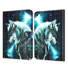 For Lenovo M10 Plus 3D Painted Pattern Leather Tablet Case(Wolf) - 1