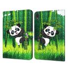 For Lenovo Tab P11 3D Painted Pattern Leather Tablet Case(Panda) - 1