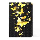 For Samsung Galaxy Tab S7 SM-T875 3D Painted Pattern Leather Tablet Case(Golden Butterfly) - 2