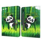 For Samsung Galaxy Tab S7 SM-T875 3D Painted Pattern Leather Tablet Case(Panda) - 1