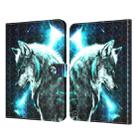 For Amazon Kindle Fire HD 8 2020 3D Painted Pattern Leather Tablet Case(Wolf) - 1