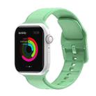 Silicone Stitching Watch Band For Apple Watch Ultra 49mm / Series 8&7 45mm / SE 2&6&SE&5&4 44mm / 3&2&1 42mm(Matcha Green) - 1