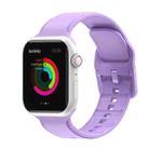 Silicone Stitching Watch Band For Apple Watch Ultra 49mm / Series 8&7 45mm / SE 2&6&SE&5&4 44mm / 3&2&1 42mm(Purple) - 1