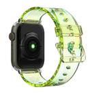 Aurora Transparent Silicone Watch Band For Apple Watch Series 9&8&7 41mm / SE 3&SE 2&6&SE&5&4 40mm / 3&2&1 38mm(Green) - 1