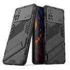 For Xiaomi Poco X4 Pro 5G Punk Armor 2 in 1 PC + TPU Shockproof Phone Case with Invisible Holder(Black) - 1