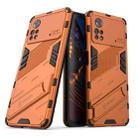 For Xiaomi Poco X4 Pro 5G Punk Armor 2 in 1 PC + TPU Shockproof Phone Case with Invisible Holder(Orange) - 1