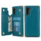 For Galaxy Note 10 POLA TPU + PC Plating Full Coverage Protective Case with Holder & Card Slots & Photo Frame(Green) - 1