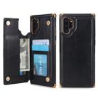 For Galaxy Note 10+ POLA TPU + PC Plating Full Coverage Protective Case with Holder & Card Slots & Photo Frame(Black) - 1