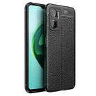 For Xiaomi Redmi Note 11E 5G Litchi Texture TPU Shockproof Phone Case(Black) - 1