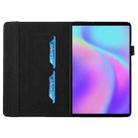 For Lenovo Legion Y700 Rhombus Skin Feel Flip Tablet Leather Case(Blue) - 1